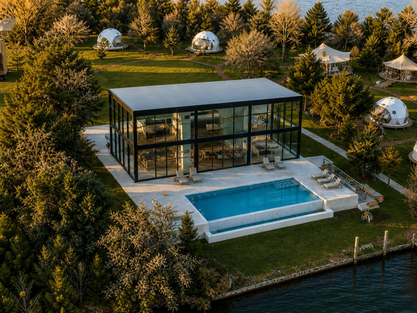 Glass House by Day